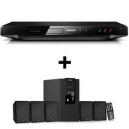 Philips DSP 30U Speaker & Philips DVP3858 DVD Player Combo Home Theatre