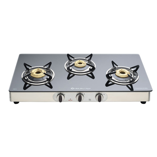 Buy Bajaj Majesty CGX 3 3B Powder Coated Glass Cooktop Black Online